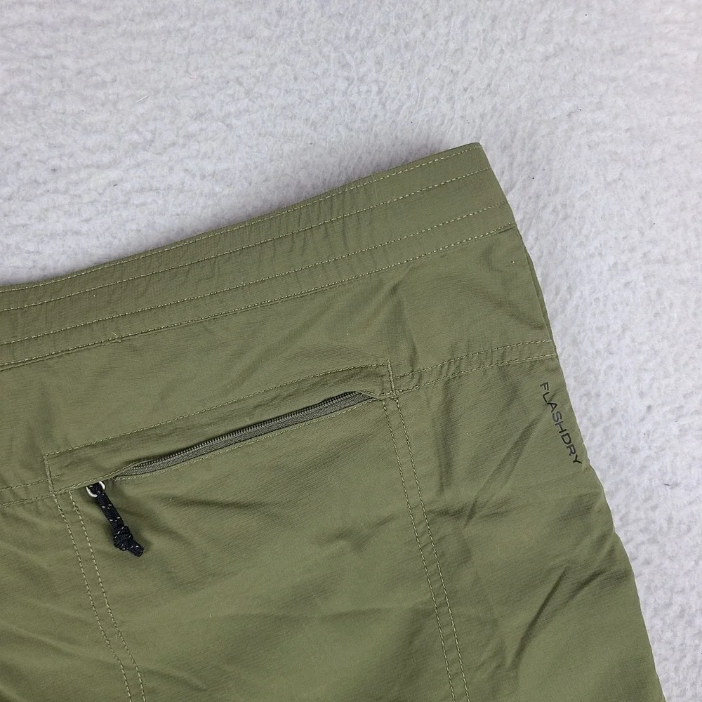 The North Face Shorts Mens Large Olive Green Running Hiking Training Activewear